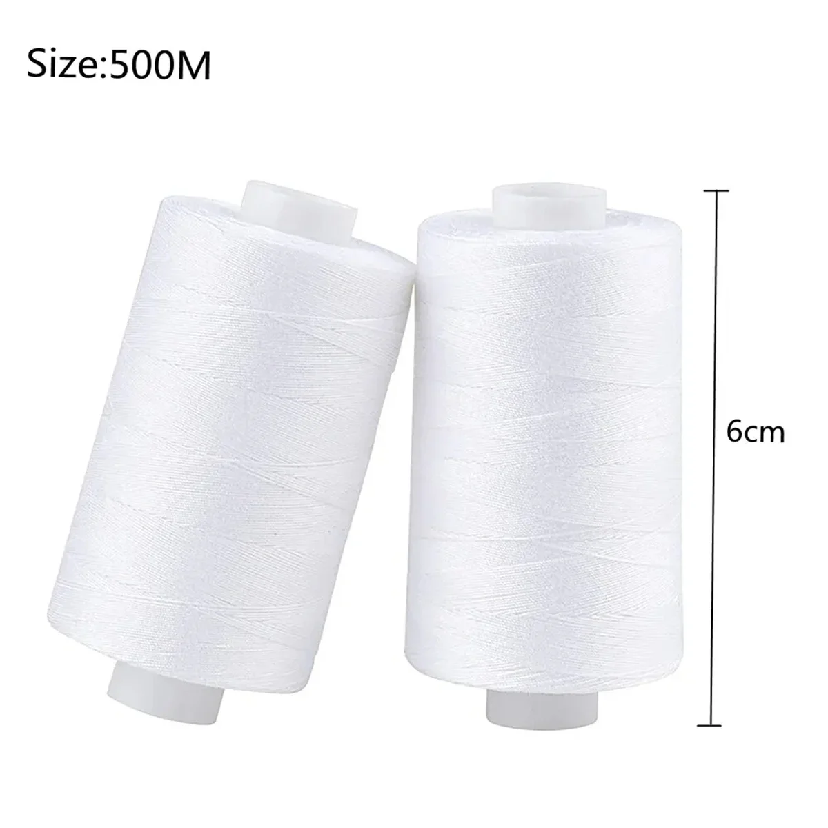 2Pcs Sewing Thread Sewing Thread Polyester Thread Set Sewing Threads Sewing Spools Polyester DIY Sewing For Hand Machines 500M