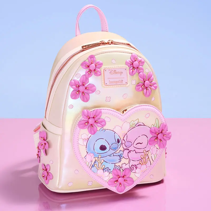 

Disney Loungefly Stitch Starcraft детский рюкзак детский мини-рюкзак День святого Валентина вишневый цвет сумка для отдыха подарок для девочки