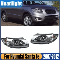 For Hyundai Santa Fe 2007 2008 2009 2010 2011 2012 Car Front Bumper Halogen Headlight Head Light Signal Light Assembly HY2502156