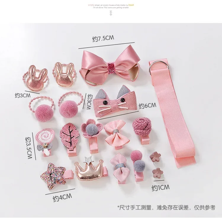 18 pz/set Perla Fascia Per Bambini Assessori Per Capelli Ragazze Principessa Corona Carino Strass Cheveux Bling Bling Capelli Regalo Di Compleanno Bandeaux