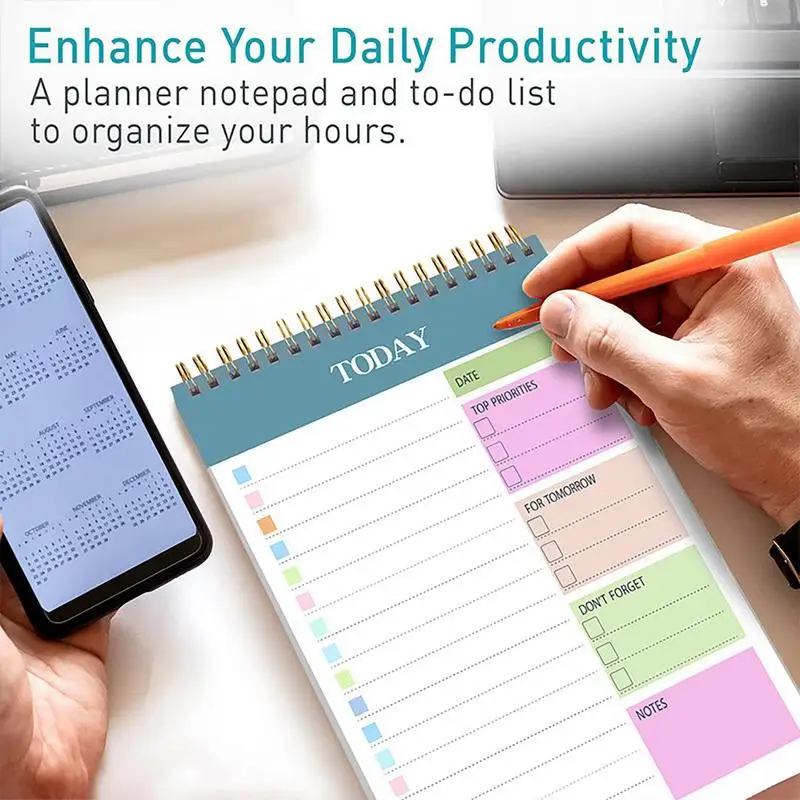Блокнот-календарь, профессиональный ежедневный дневник, журнал, книга для встреч, планировщик, органайзер, рабочая тетрадь, ежедневный еженедельник, книга-планировщик