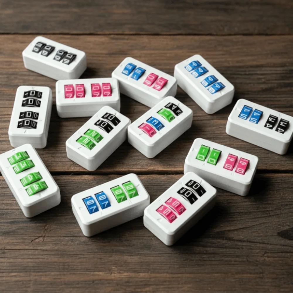 4 Digit Display Board Game Score Tracker Flexible Adjustable Rotating Number Dials Wheel Scorekeeper Date-Time Display