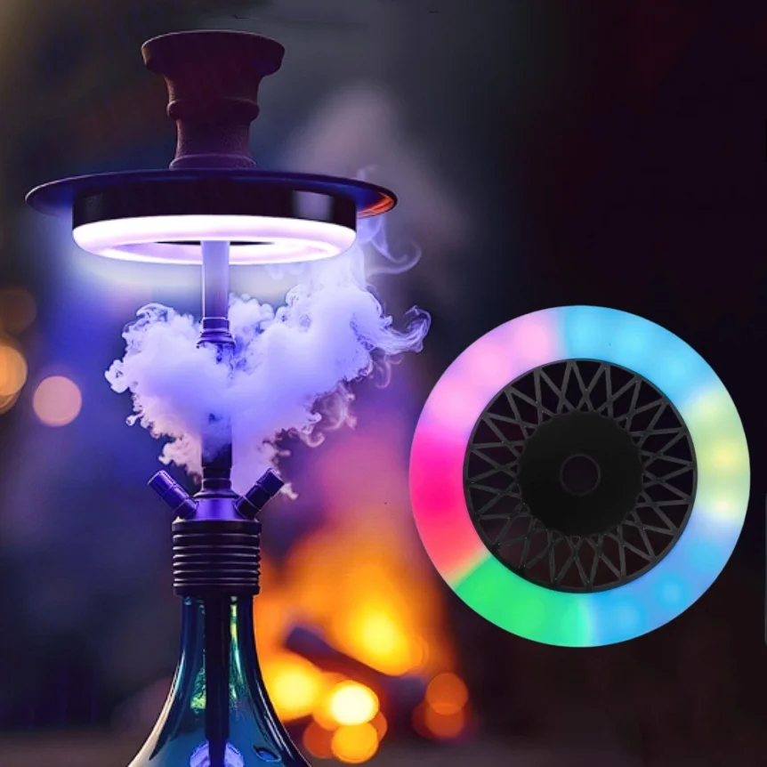 Hookah Shisha LED Ring Light RGB 16 Colors Narguile Nargile Chicha Accessories Festive Party Decoration with Remote Control