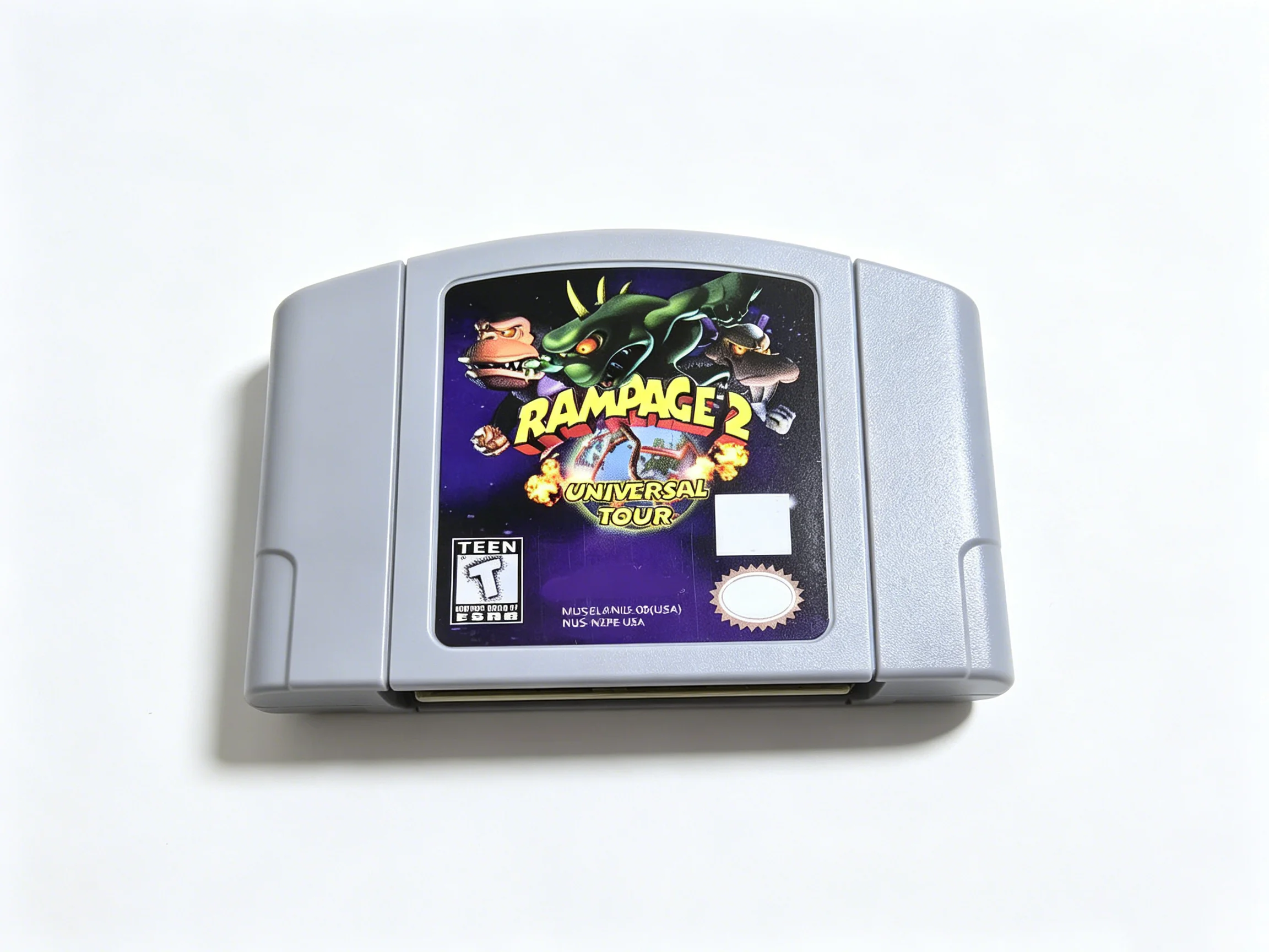 Video Game 64 Bit US Version Rampage 2: Universal Tour Game Cartridge For N64 Game Console