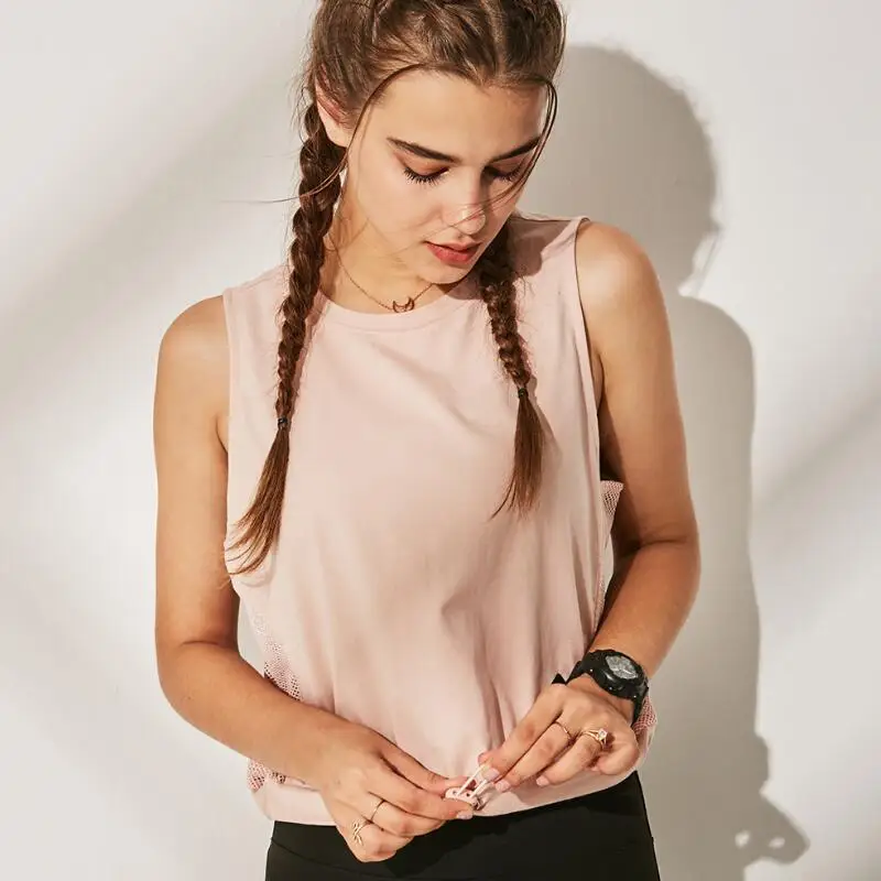 Women's Tank Workout Tops Sports Wear For Women Gym T-shirt Open Back Yoga Top Sport Blouses Woman Fitness Shirt Female Jersey