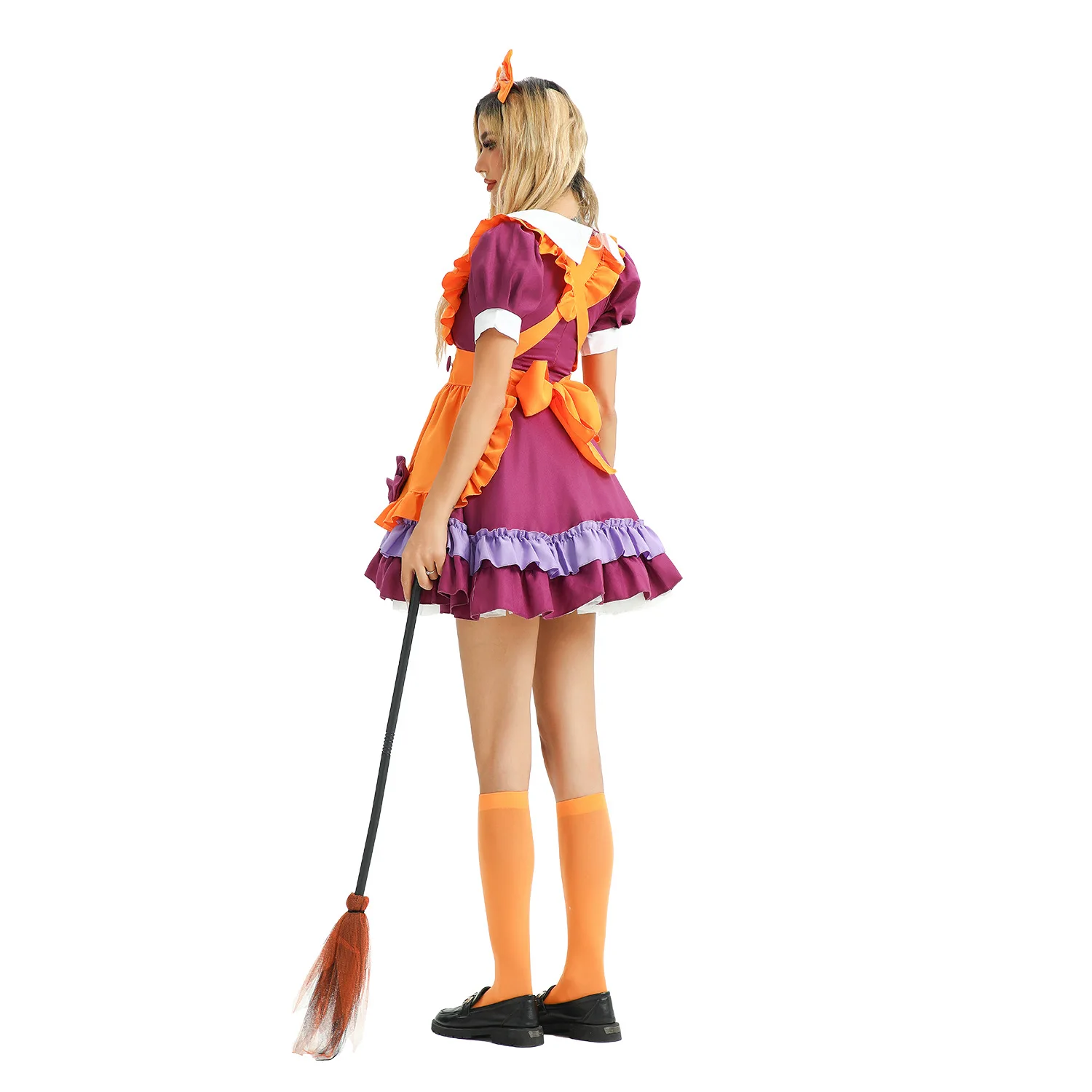 زي تنكري كبير الحجم لعيد الهالوين، تنورة على شكل يقطين، زي خادمة لوليتا، فستان للعروض المسرحية، من الشركة المصنعة الصينية، لم...