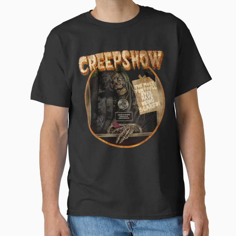 

Creepshow 1982 80s vintage B movie retro tv shows Horror zombies Scary halloween gift T-shirt for fans Large size Tops S-6xl