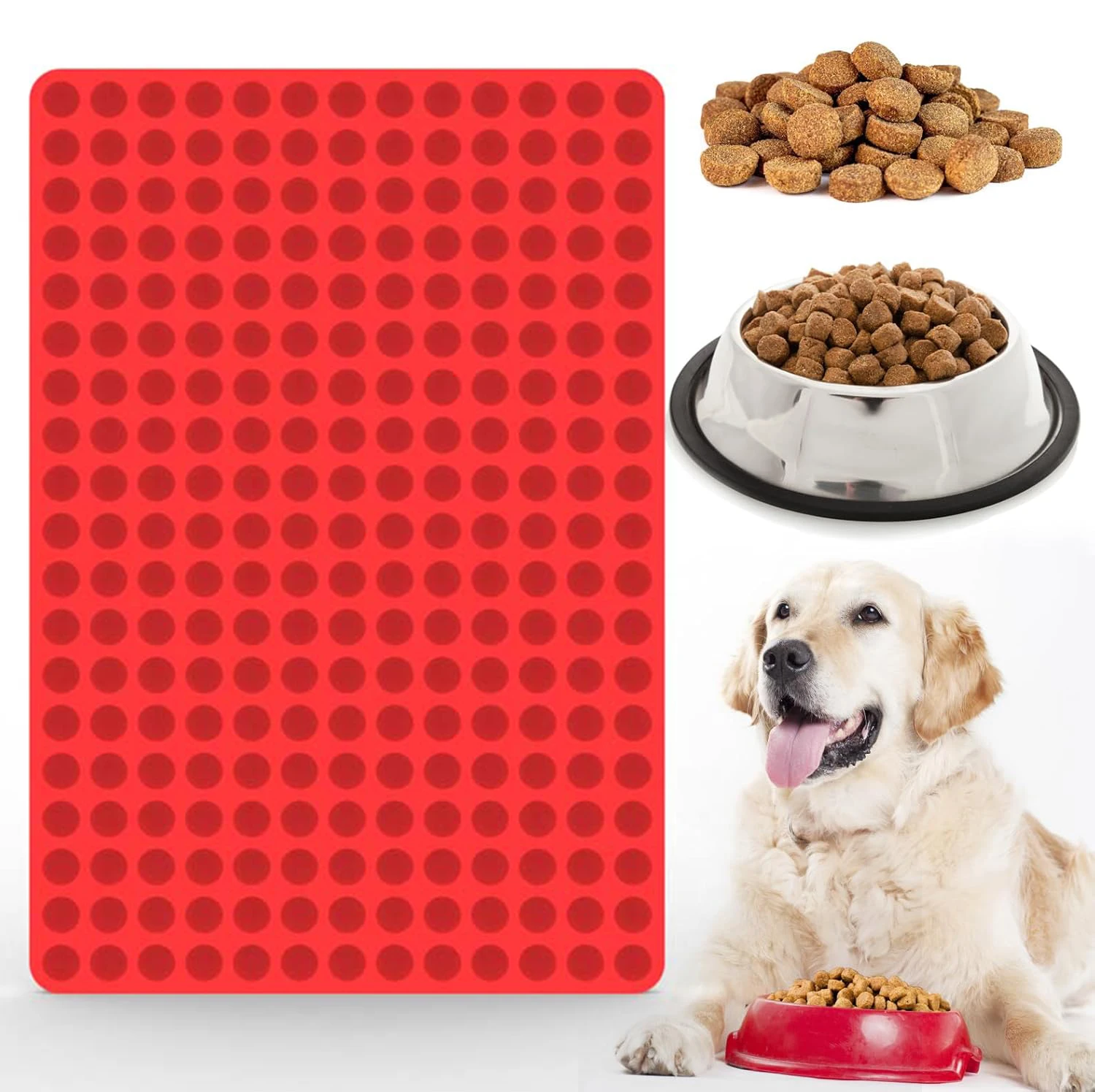 247-Cavity Mini Round Silicone Mold/Chocolate Drops Mold/Dog Treats Pan/Semi Sphere Gummy Candy Molds for Ganache Jelly Caramels