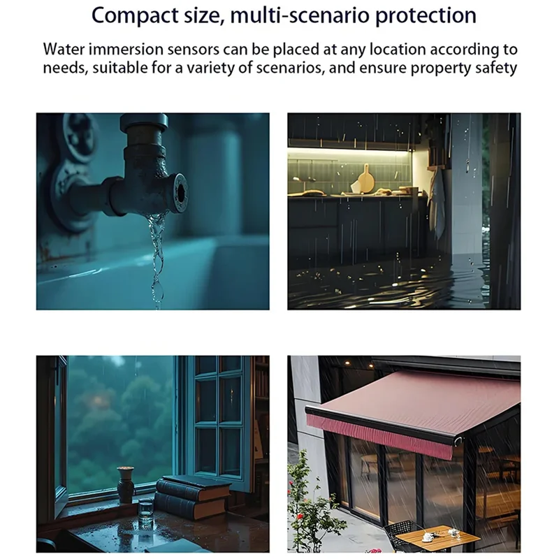 A45U Ewelink Zigbee Smart Rain Sensor For Outdoor Wireless Rain Detection Waterproof, Zigbee Hub Required,Linkage Control