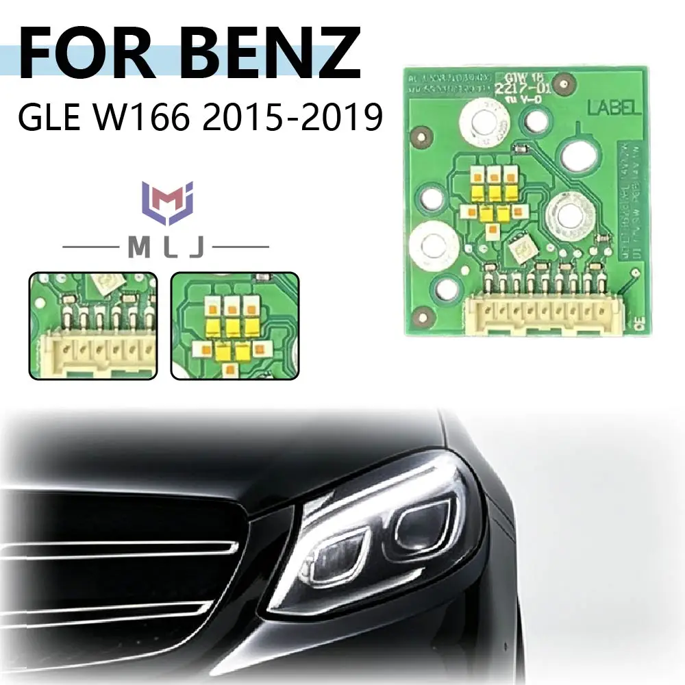 White Angel Eye DRL Board Chip For Mercedes Benz GLE W166 2015‑2019 High‑Spec Headlight Daytime Runing Light Light Source Chip