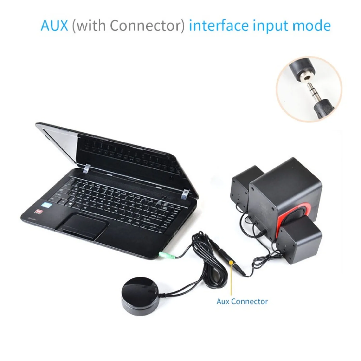 

Audio Volume Wired Controller Aux 3.5mm Signal Volume Control by Cable Adjustment For Speakers Amplifier System