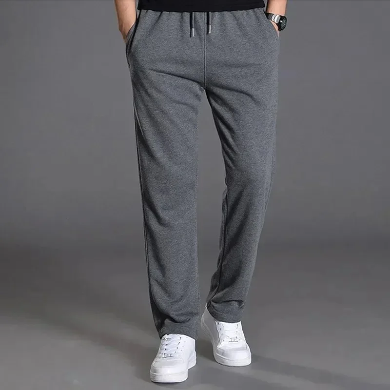 Sportswear Knit Tracksuit Sports Pants 2024 Spring Autumn Joggers Men Jogging Sweatpants Trousers Oversize Wide Leg Clothing