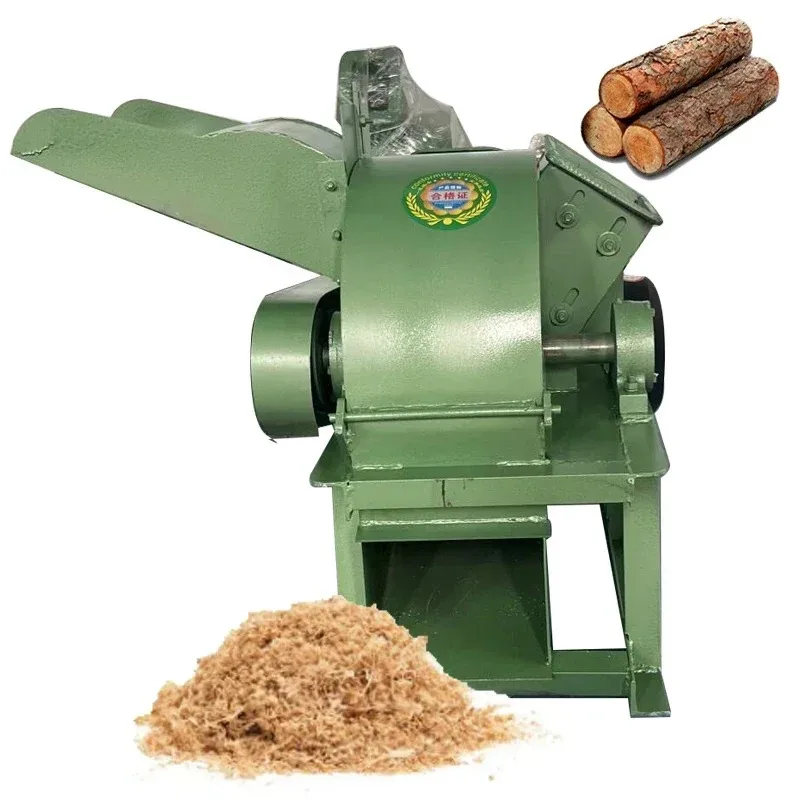 Industrial Wood Chipper Shredder Machine, Wood Crusher Grinder for Waste Branch Log Sawdust Making Equipment