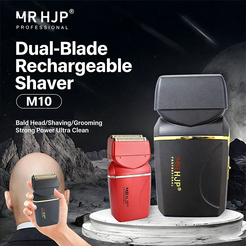 MRHJP-M10 Bleaching Clipper with Oil-Lubricated Motor 8500 RPM 1000mAh Professional Dual-Blade Clipper for Salon Use