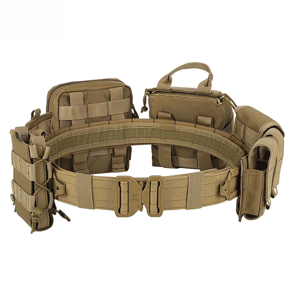 Imagem -02 - Multi-funcional Tactical Patrol Belt Destacável e Ajustável ao ar Livre Conjunto de Peças