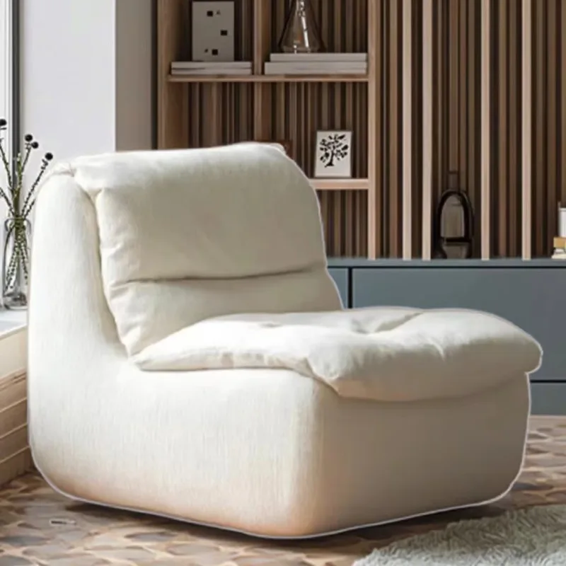 Moderno sofá único cadeira de compressão a vácuo sofá cadeira moderna lazer sofá cadeira tecido sala estar sofá
