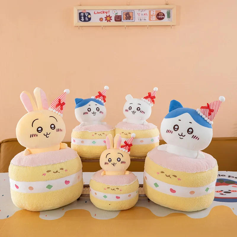 

Chiikawa Birthday Cake Pudding Hachi Usaki Kawaii Plush Toy for Kids – Adorable Birthday Gift for Girls and Children