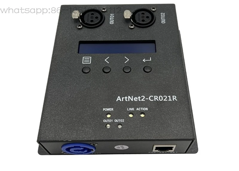 

2-Channel Artnet To DMX512 Expander MA2 Lighting Console Network Decoder Stage Signal Conversion
