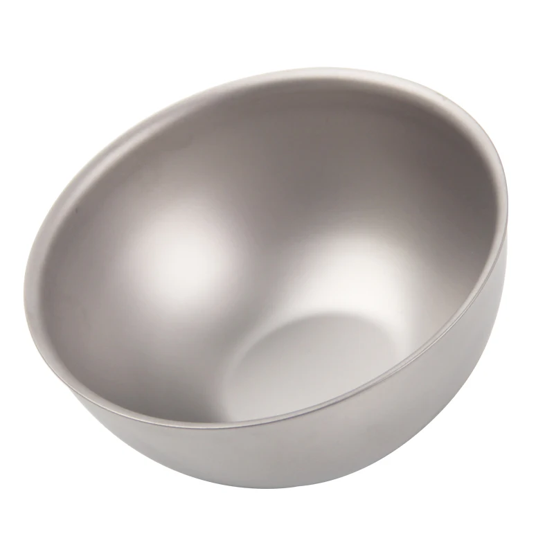 كيث وعاء أرز تيتانيوم 250 مل وعاء حساء جدار مزدوج مضاد للحرق للجراثيم للنزهات الخارجية والتخييم أواني الطعام #5