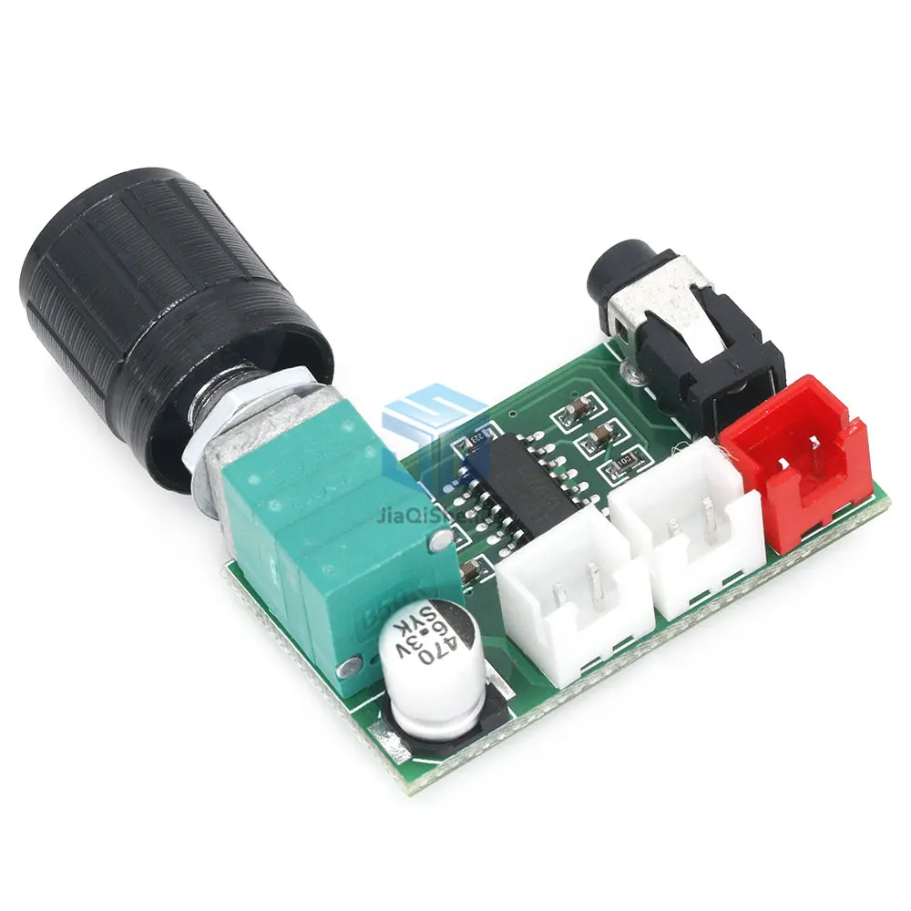 XH-A157 Digital Amplifier Board PAM8403 with Volume Knob Aux Input USB 5V Power Supply Dual 3W Output