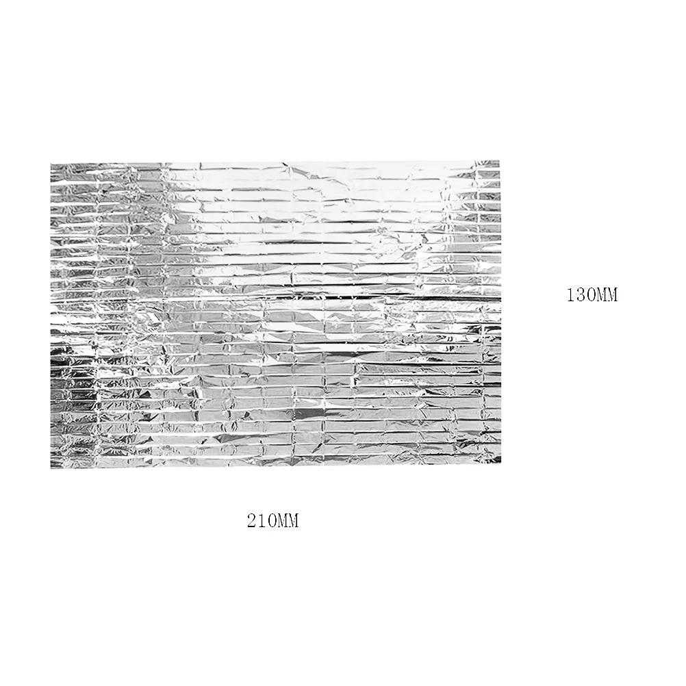 10 قطعة بطانية بقاء الطوارئ 210x130 مللي متر مقاوم للماء عاكس احباط بطانية حرارية في الهواء الطلق التخييم التنزه تسلق السلامة