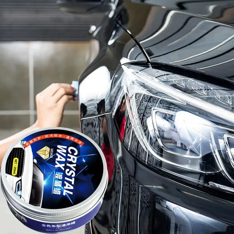 250ml Car Waxing Scratch Resistance Auto Ceramics Coating Car Wax Paste Car Polish Wax Solid Wax Cleaner With Sponge And Towel