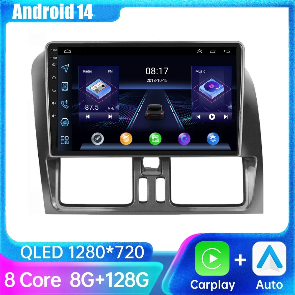 

Android 14.0 Car Radio 4G+64G For Volvo XC60 que 1 2009 - 2017 Stereo Multimedia Player GPS Navigation BT Carplay No 2din DVD