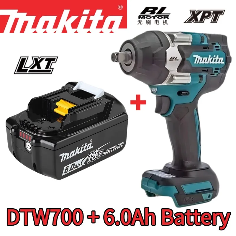 

Original Makita DTW700 1/2" Impact Wrench 700Nm Max Removal Torque 94dB Noise Control for M10-M24 Bolts Heavy Duty
