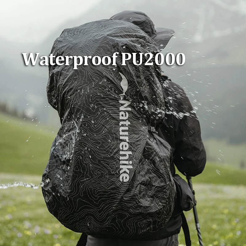 Naturehike 30L-60L Waterproof Backpack Rain Cover Reflective Backpack Raincover Outdoor Camping Hiking Climbing Bag