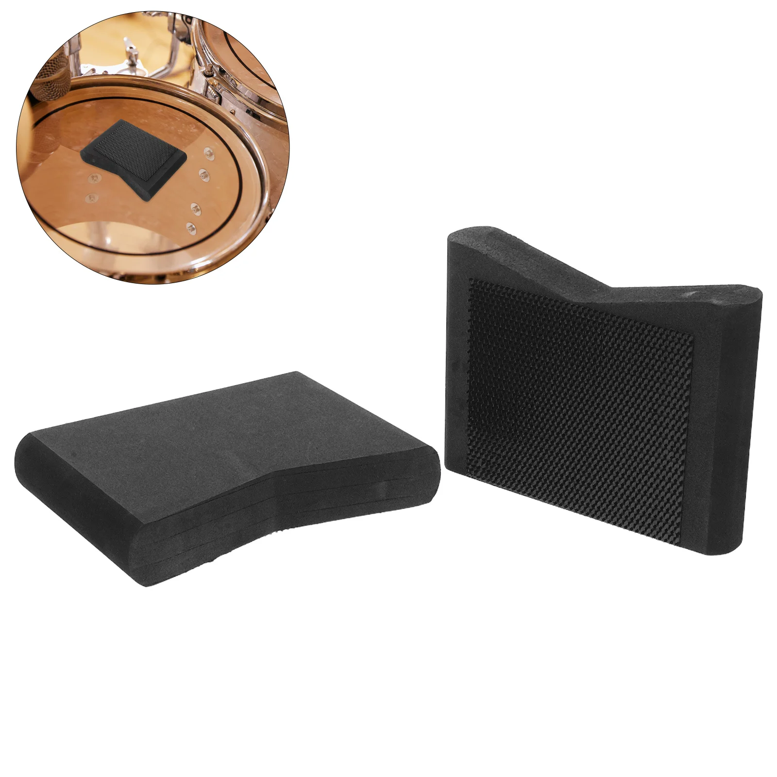 

1Pair Drum Pedal Anti-Slip Block Kick Blocks Non-Slip Accessory for Bass Drums High Stability on Various Surfaces Easy to