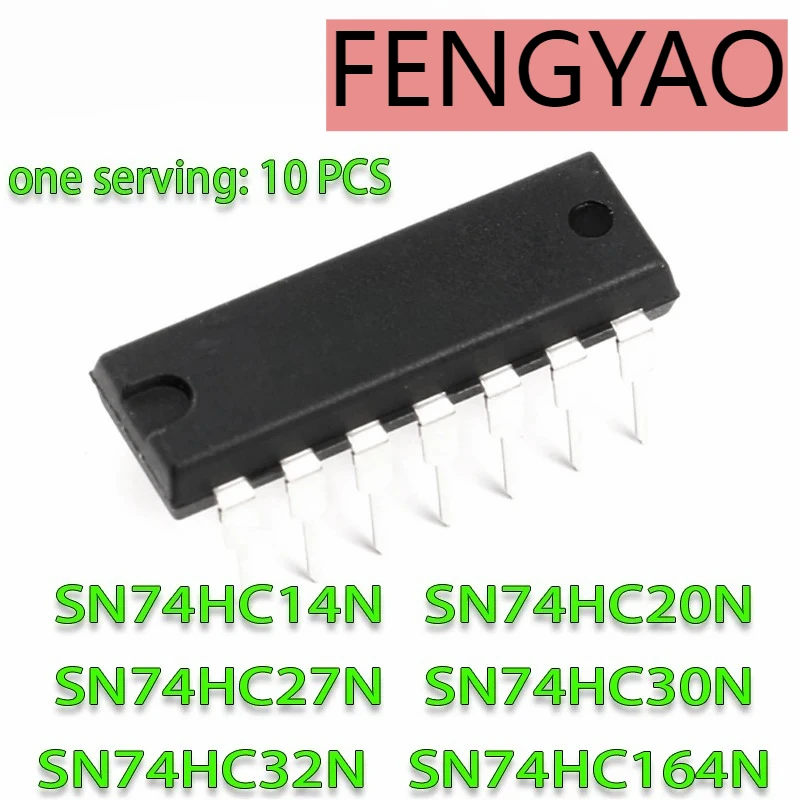 10 قطعة SN74HC14N DIP-14 DIP74HC14N 74HC14 SN74HC20N SN74HC27N SN74HC30N SN74HC32N SN74HC164N 74HC20 74HC27 74HC32 74HC32N 74HC164 #1