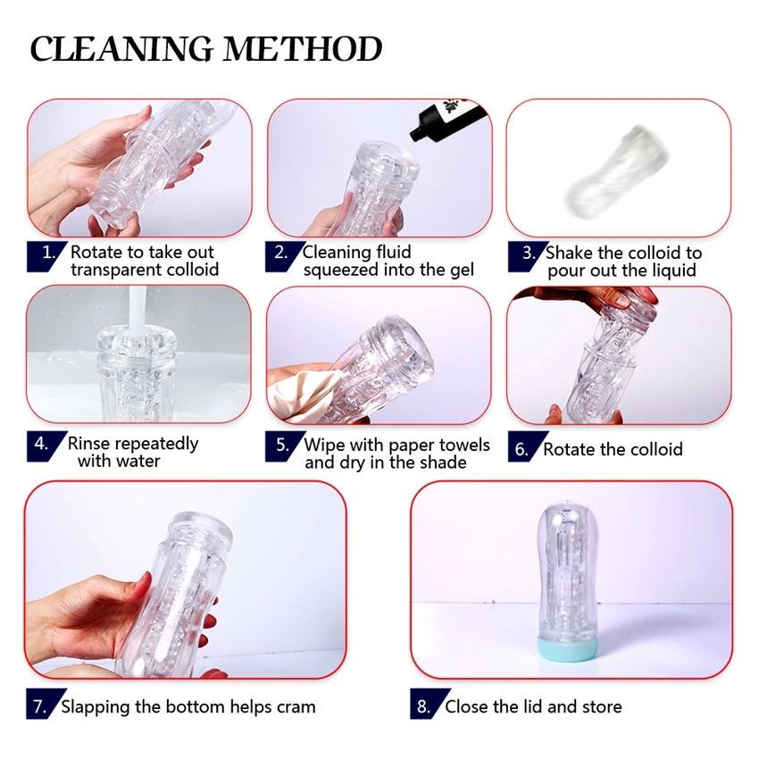 Masturbator Cup Real Touch Male Masturbator Transparent Vagina Private Parts Design Penis Pump Endurance Exerciser Sex Toys Man view 6
