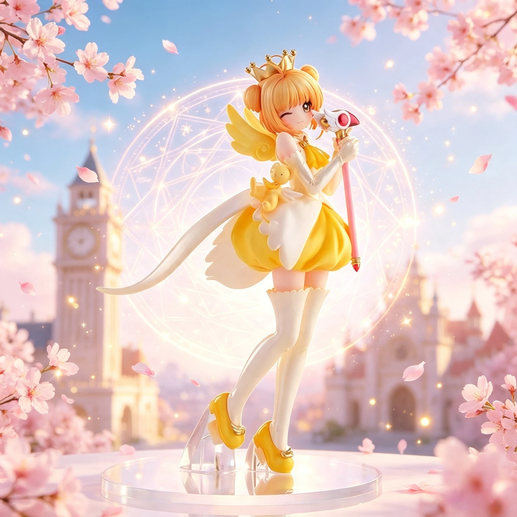 Cardcaptor Sakura Kinomoto Sakura Tamako PVC Kawaii Modellstatue Figur Schreibtischdekoration Sammlerstück Spielzeug für Anime-Fans