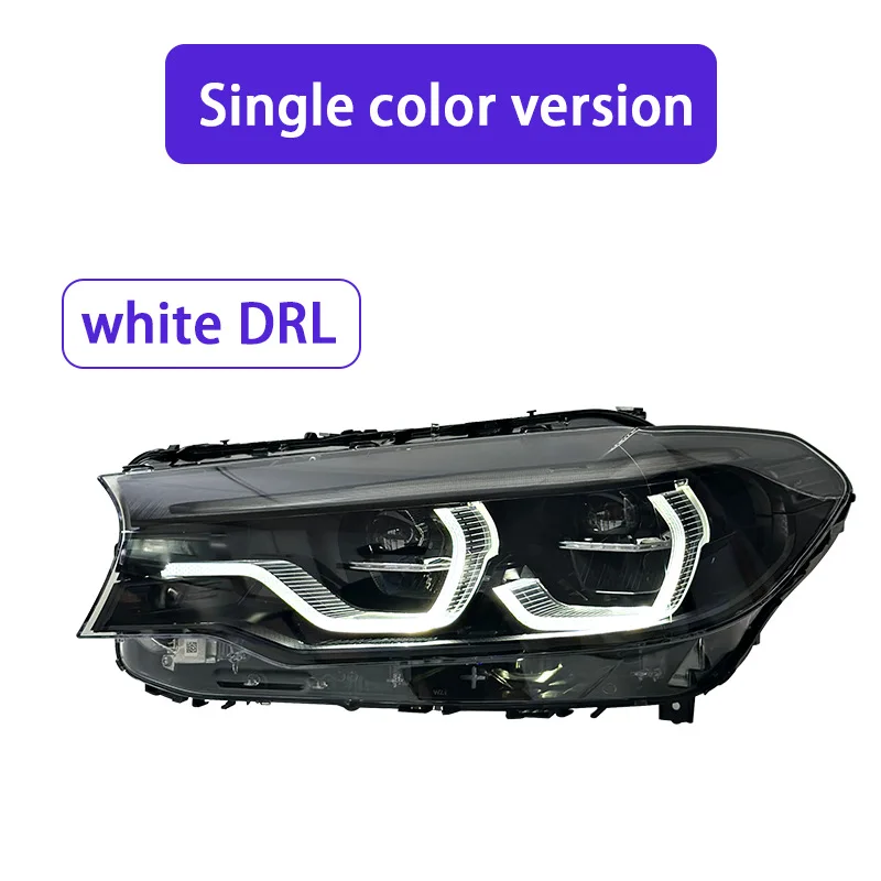 -For Upgraded LED Headlight Assembly Spoon Style Dual Color DRL for  5 Series G30 2018-2020*