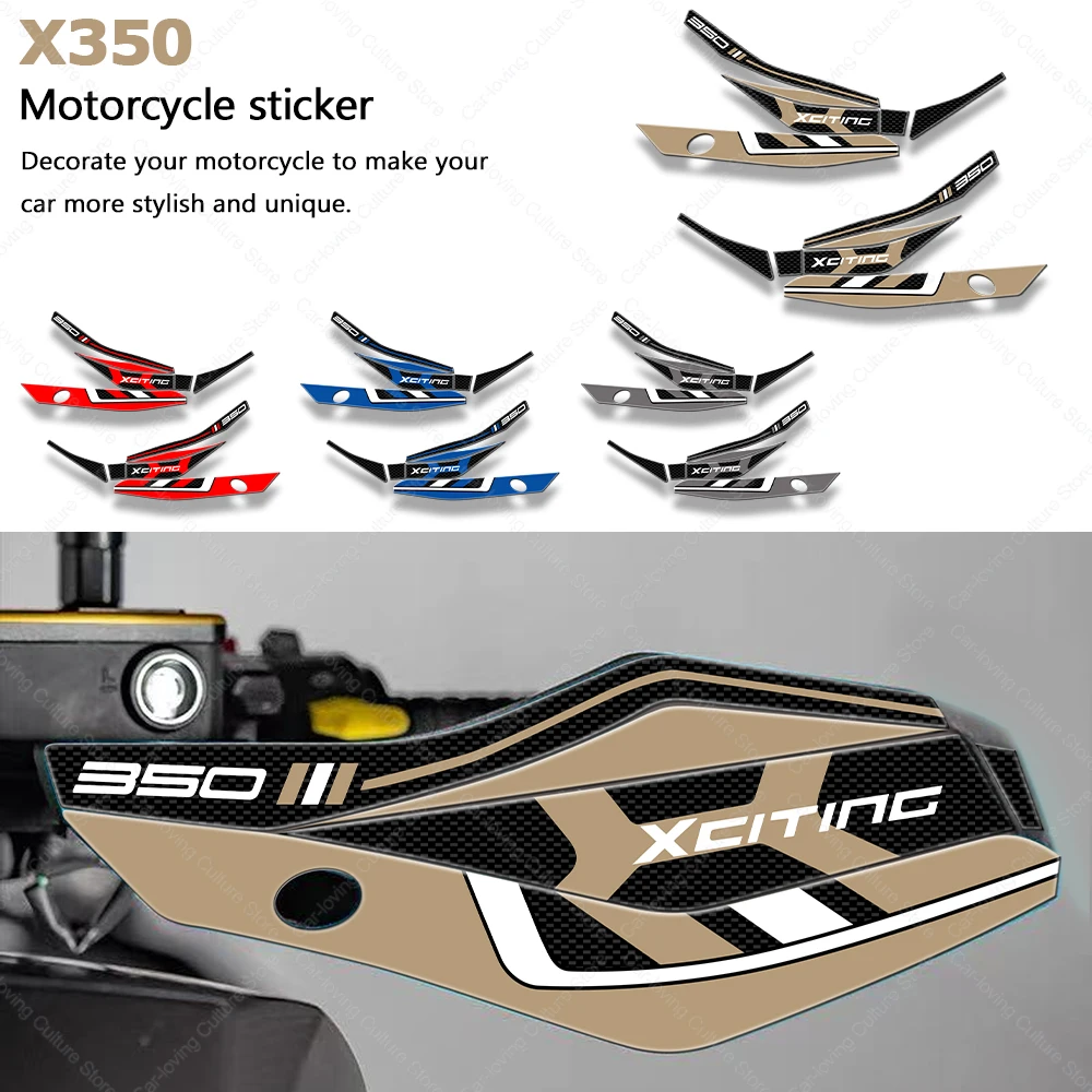 

For KYMCO X350 3D Epoxy Resin Protective Sticker Motorcycle Hand Guard Stickers Protection Waterproof Protective Sticker X350