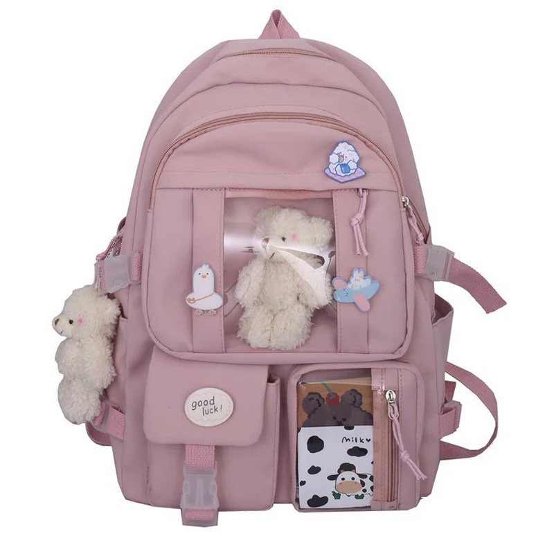 Teenagers Backpacks For Girls School Bags Women Multipocket Bag Large Capacity Backpack Mochila Feminina Kawaii Bags