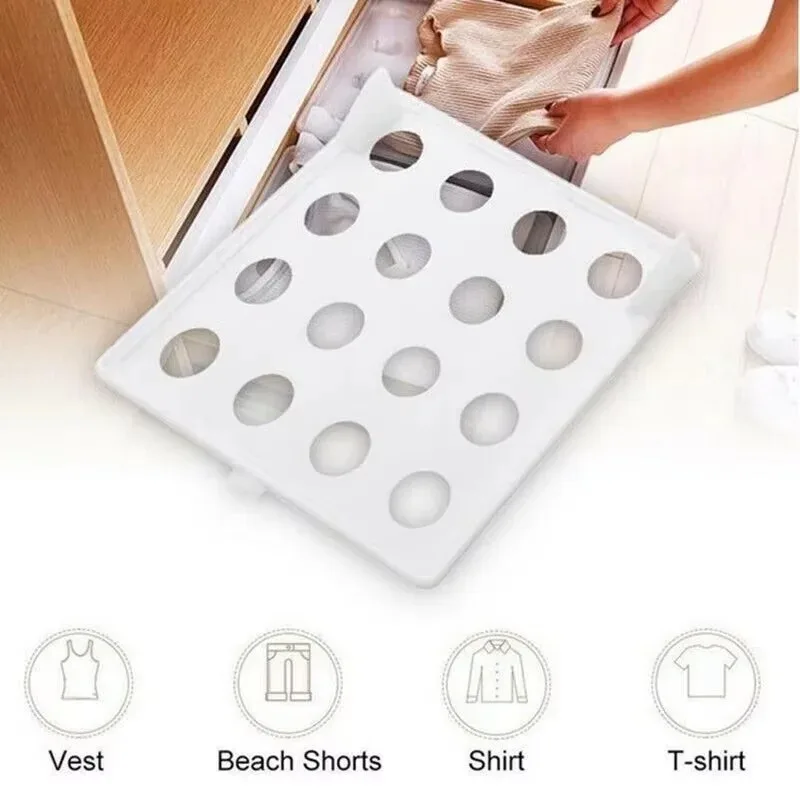 Clothing Lazy Folding Board Dividers Shirt Organizer T Shirt Folder Board Stackable Multi-Functional Wardrobe Storage view 5