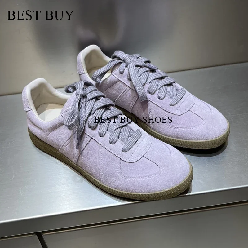 BAST BUY Size 35-40 Real Leather Women Casual Sneakers Breath Tennis Athletic Flats Shoes Low Heels Lace-Up Spring Hike Shoes