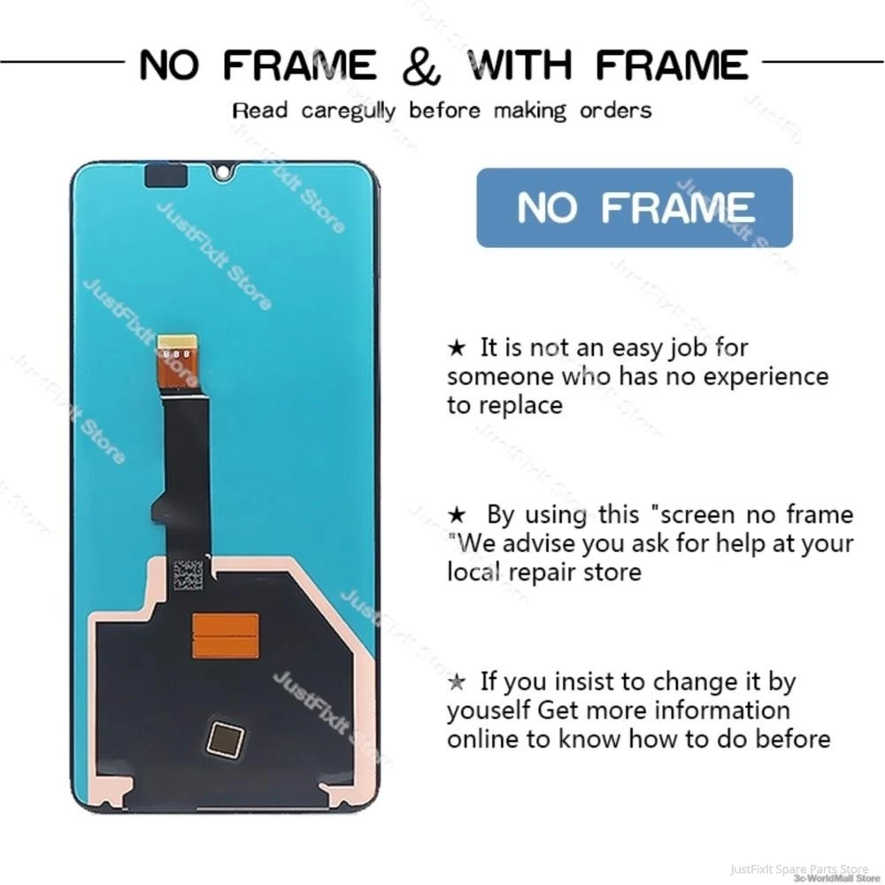 Defect Display For Huawei P30 PRO LCD Display Touch Screen Original P30Pro LCD Display Screen Touch Digitizer Assembly VOG-L29