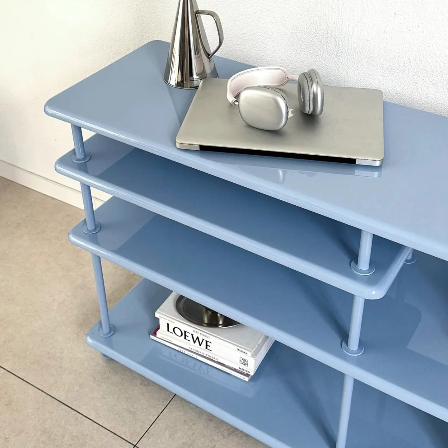 Living room household color multi-layer swing frame small apartment simple floor storage storage shelf bedroom