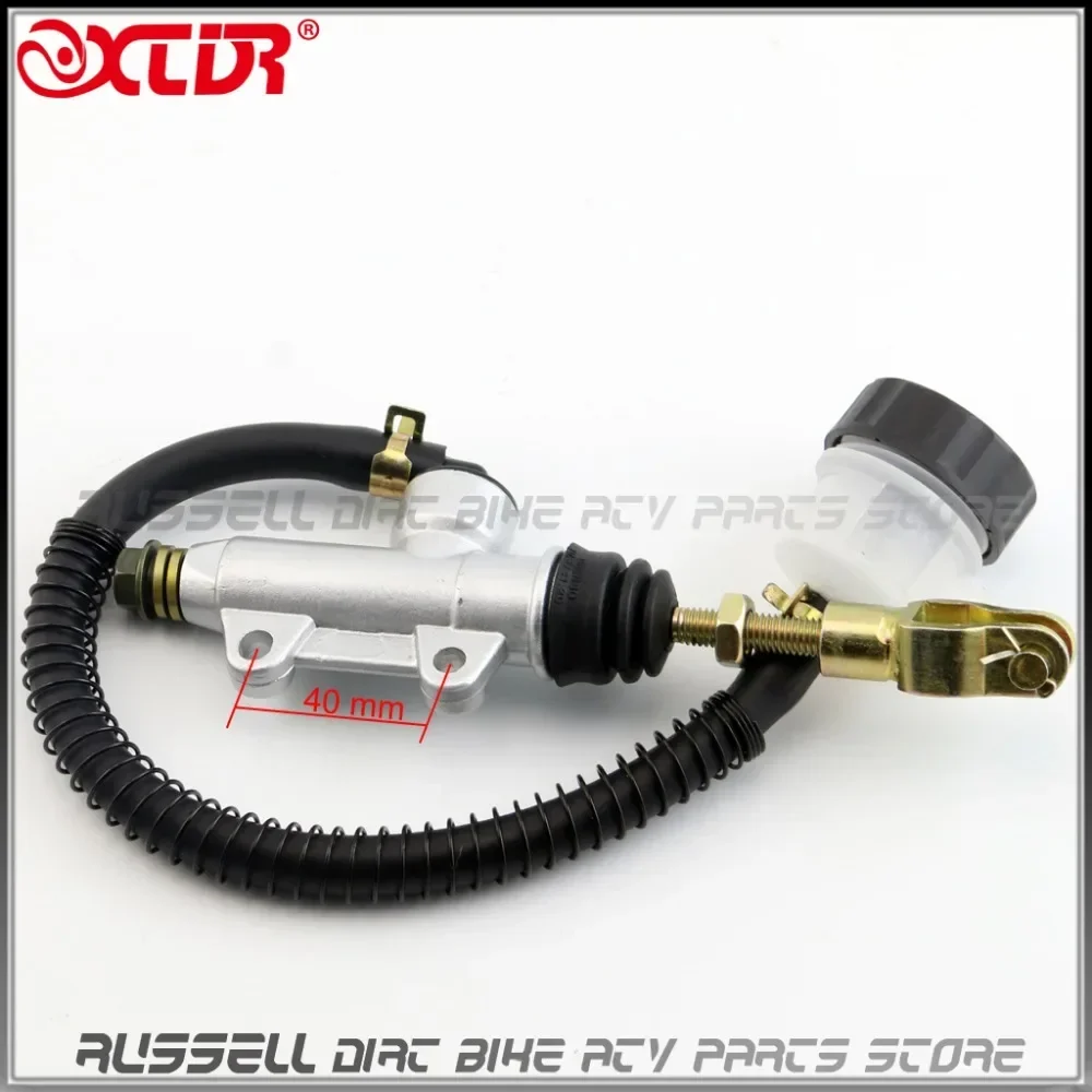 Foot ATV Quad Rear Brake Master Hydraulic Cylinder Pump With Reservoir 50cc 70cc 90cc 110cc 125cc 150cc 200cc 250cc 40mm