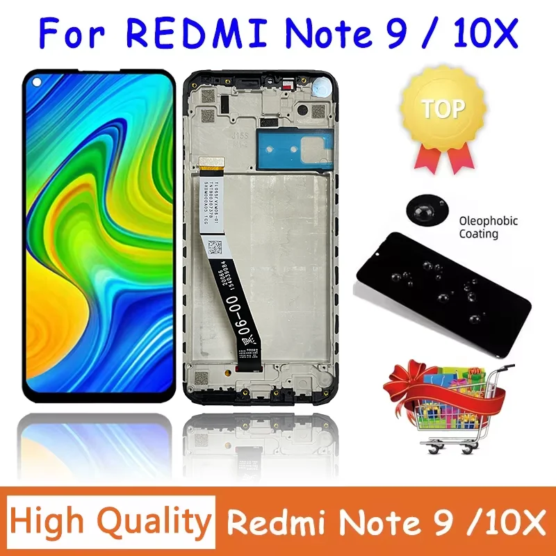 

Original 6.53" For Xiaomi Redmi Note 9 LCD M2003J15SG Display Screen Replacement For Redmi 10X 4G LCD Note9 M2003J15SC Display