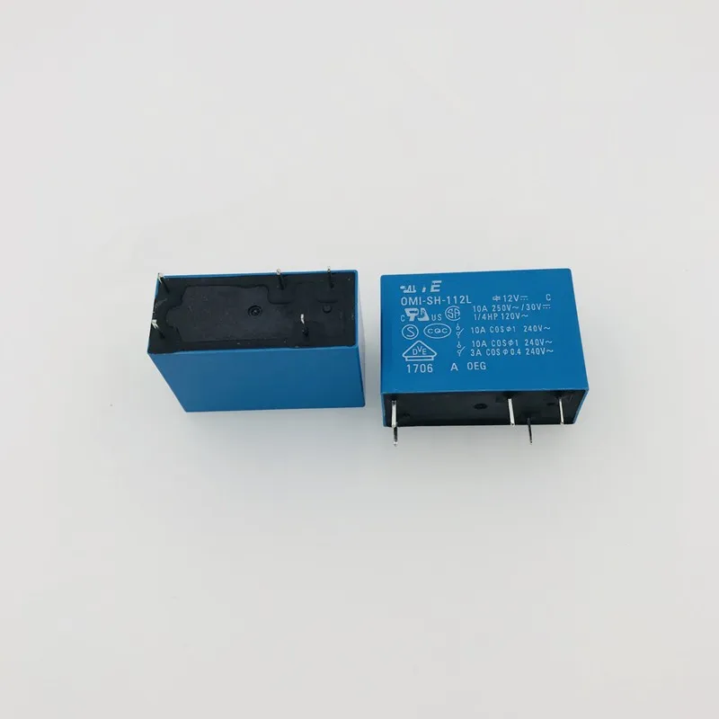 10PCS/lot  Relay  OMI-SH-112LM  4PIN  10A  OMI-SH-112L  OMI-SS-124L  5A  10A