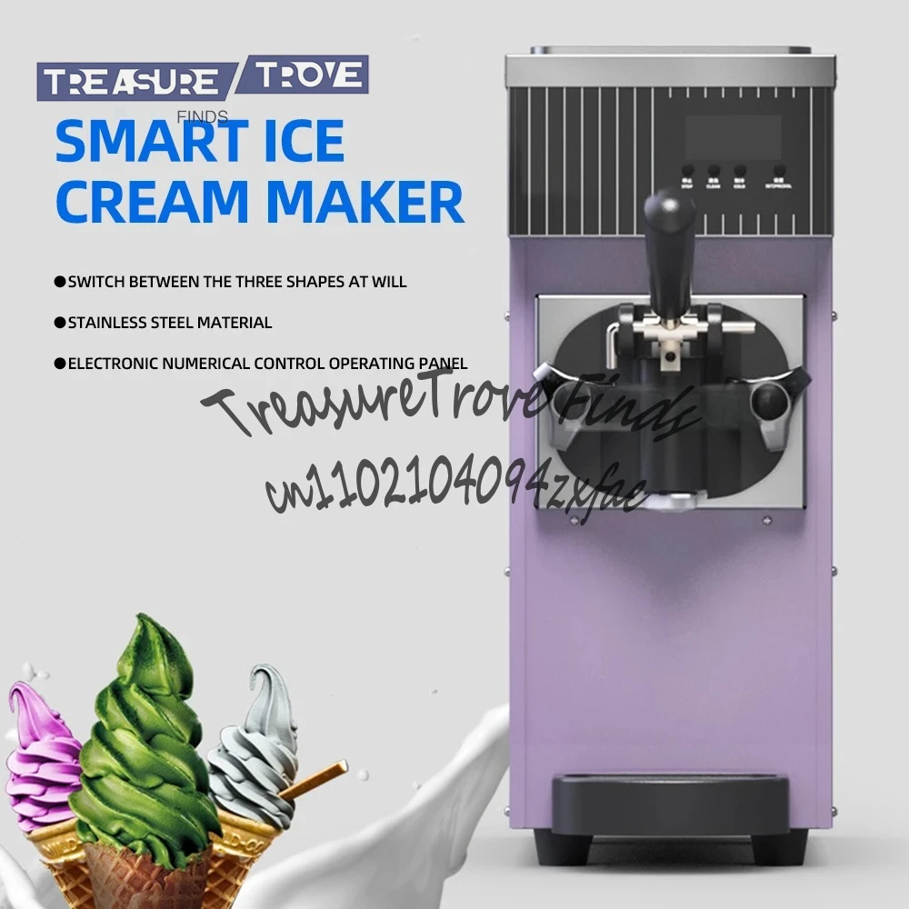 آلة سلشي عالية الكفاءة آلة الآيس كريم الصيفية سطح المكتب Dondurma Yapma Makinası #3