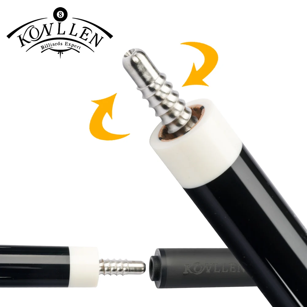 KONLLEN-Carbon Carom Cues, 3 Cushion Carbon Fiber Cues, 12mm, 142cm Radial Pin Joint, Professional Korea