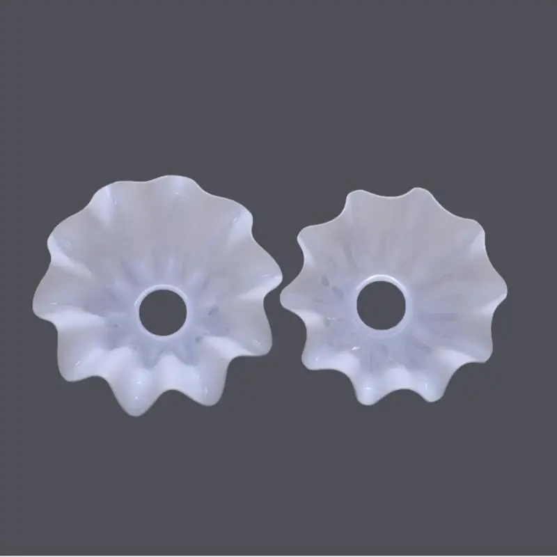 DIY Wall Night Restaurant Chandelier Replacement E27 Plastic Bell Orchid Lampshade Hanging Lamp Accessories Table Parts