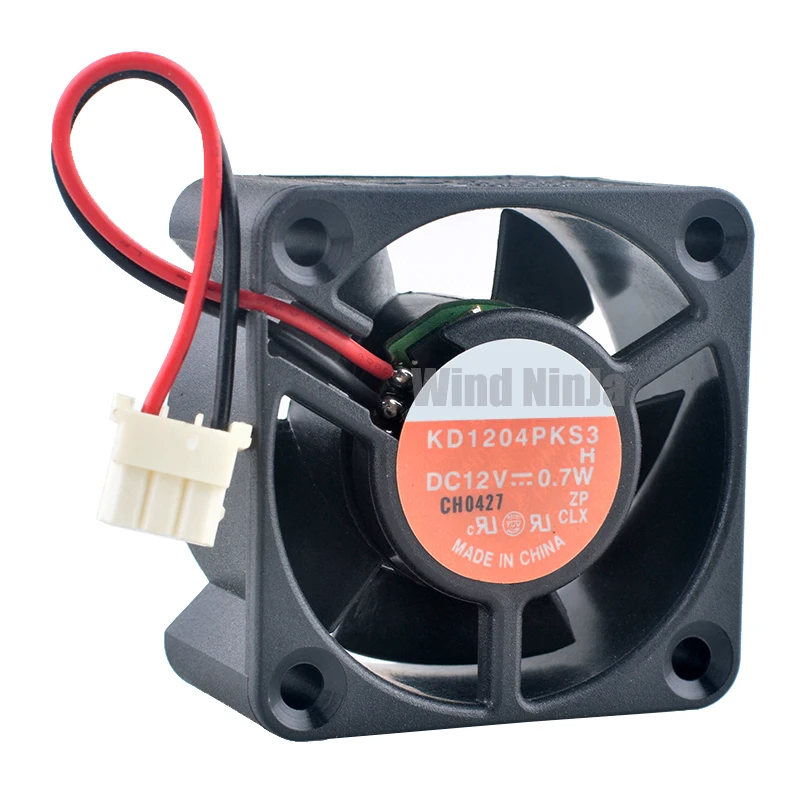 KD1204PKS3 4cm 40mm fan 40x40x20mm DC12V 0.7W 2pin Quiet cooling fan for power supply