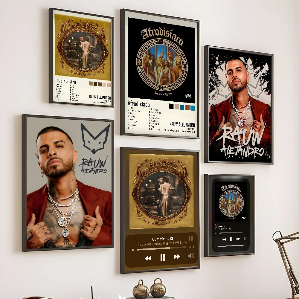 Cool Rauw Alejandro Rapper Album Cover Poster Wall Art Waterproof Home Living Bed Room Bar Aesthetic Decor Room Decor Aesthetic