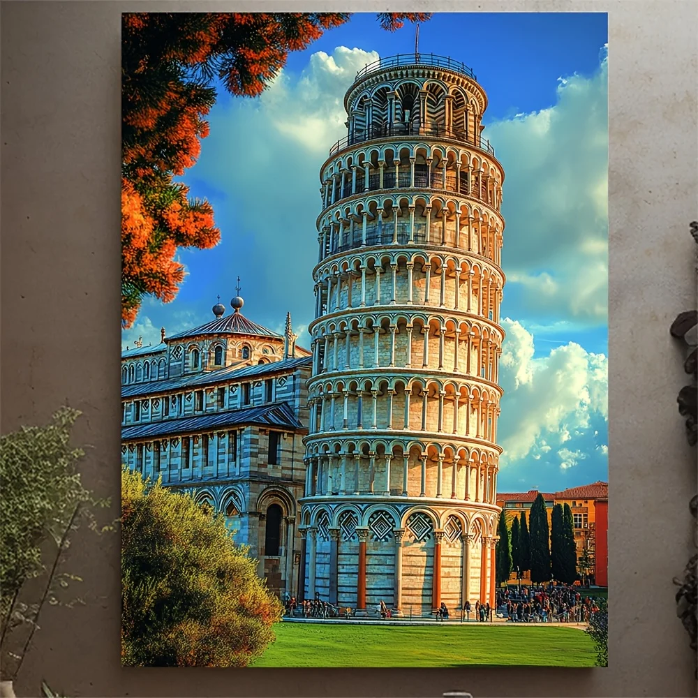 

500/1000/1200/2000PCS Puzzles for Adults Pisa Cathedral in Italy,Jigsaw Puzzles Brain Challenge Game Gift Home Decor
