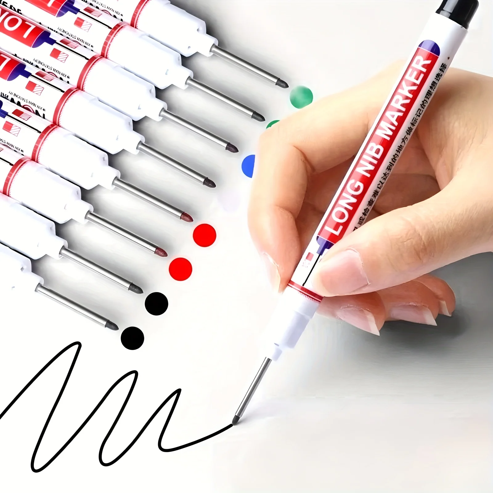 

40 шт./компл. цветных маркеров с длинным наконечником для специальных целей, таких как маркировка дерева, керамической плитки, мрамора и т. д.